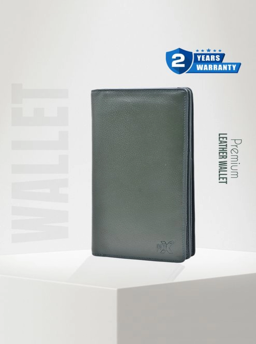 ProX High Quality Original Cow Leather Wallet_PW-2708 Deep Green
