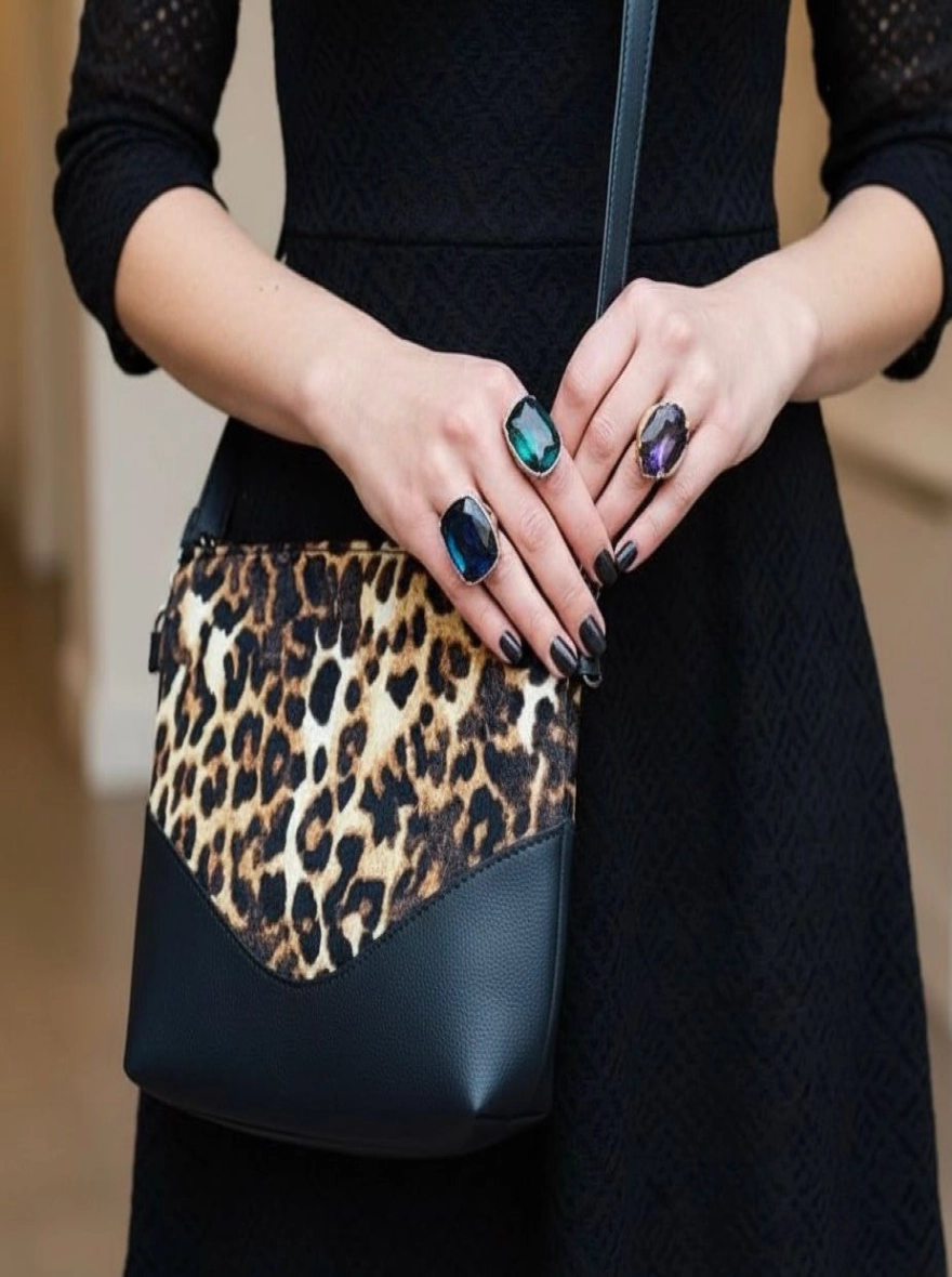 Vintage Rose Waterproof Crossbody Bag