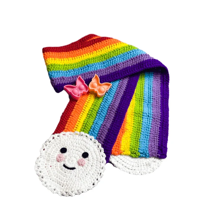 Woolen Rainbow Muffler