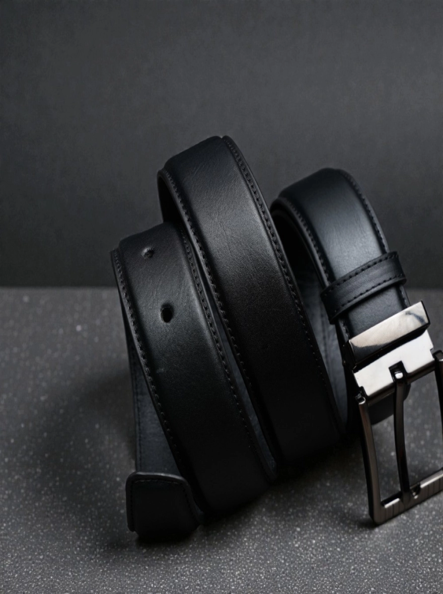 Zays Handcrafted Leather Belt for Men - Full-Grain Cowhide Adjustable Fit Stylish and Long-Lasting Designed for Office Traditional and Casual Use