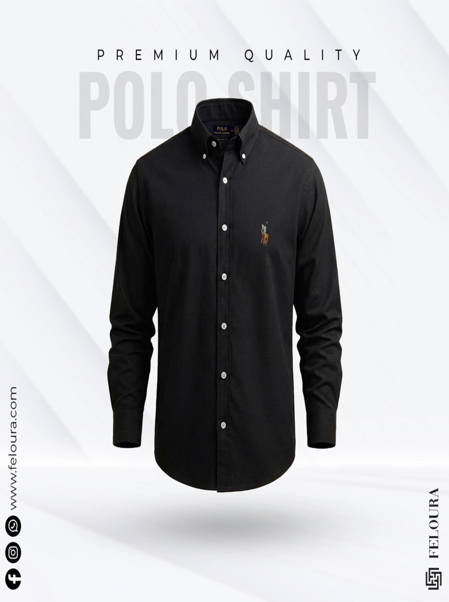 RL Premium Jet Black Solid Shirt