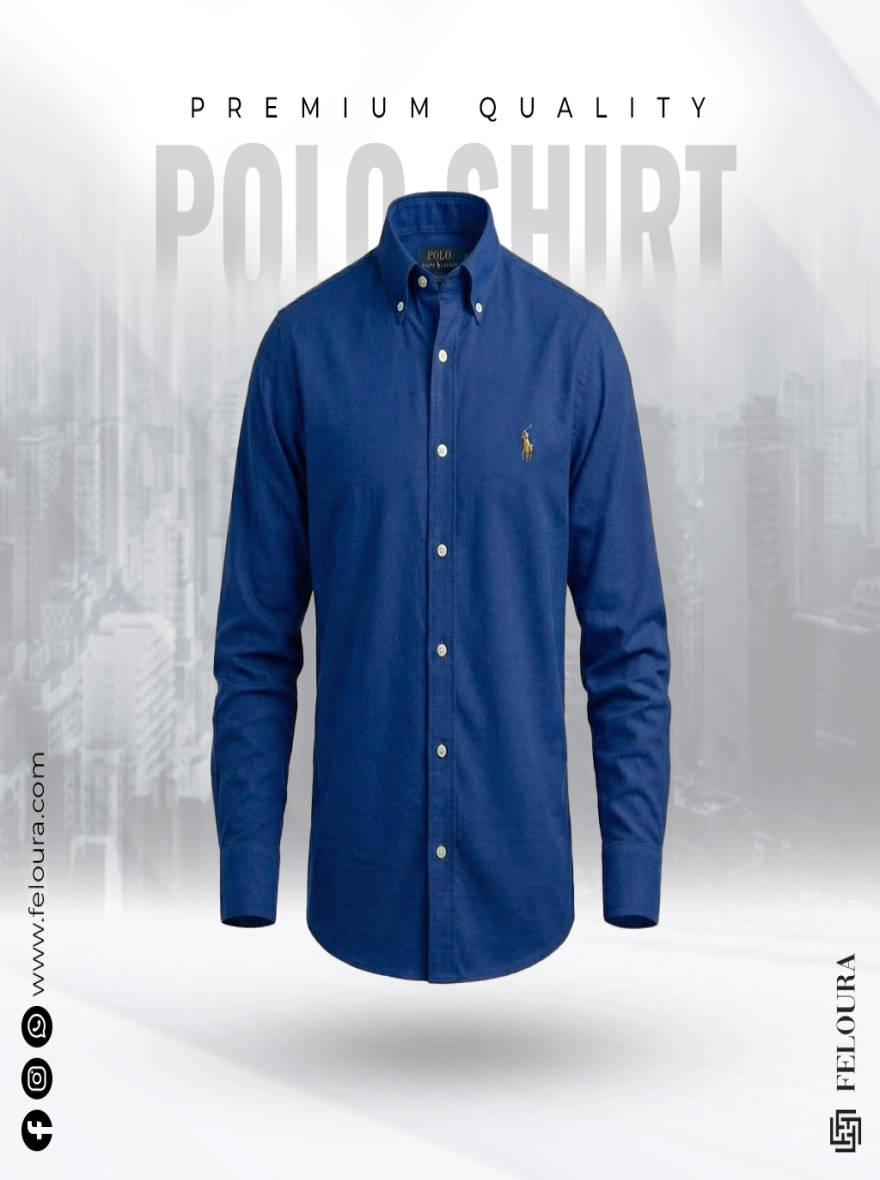 RL Premium Royal Blue Solid Shirt