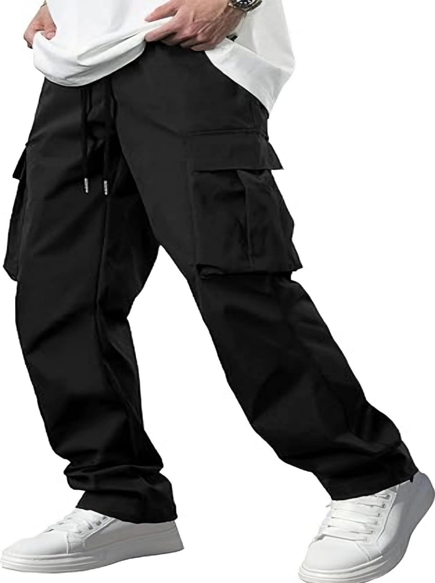 Tactical Exclusive Cargo Joggers with Multi Pockets - Black