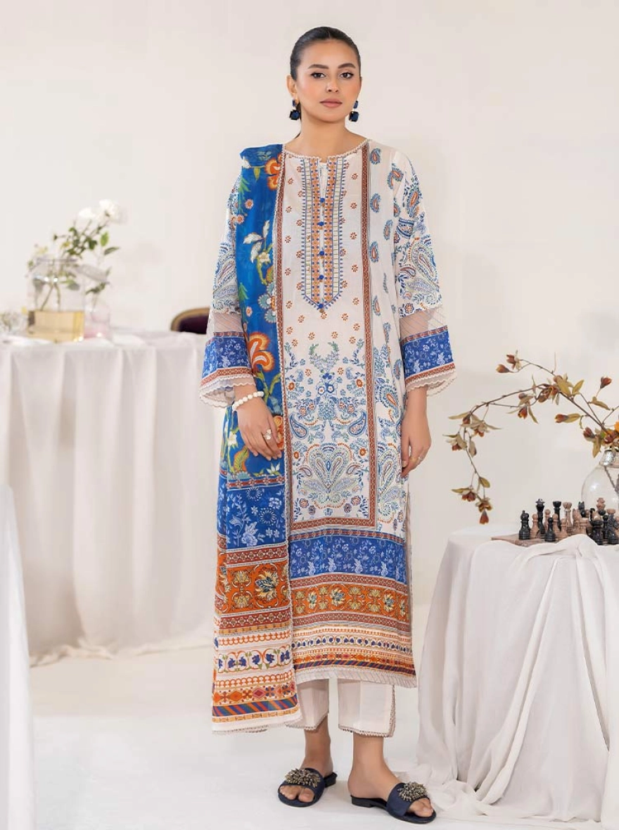 Dusty Rose Embroidered Georgette Suit