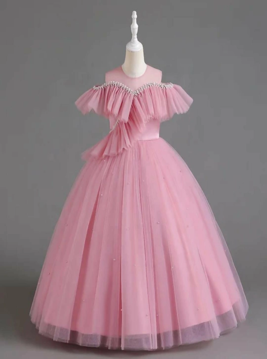 Imported China Princess Pink Rose Gorgeous Frock