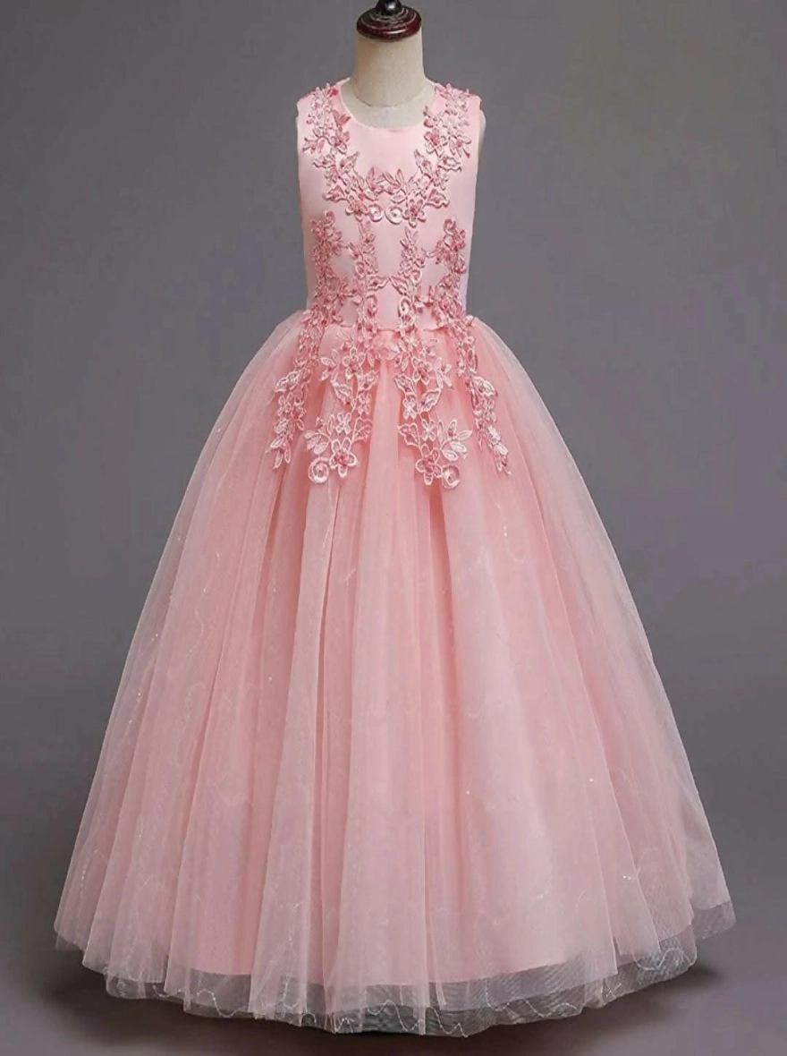 Imported China Gorgeous Princess Pink Frock