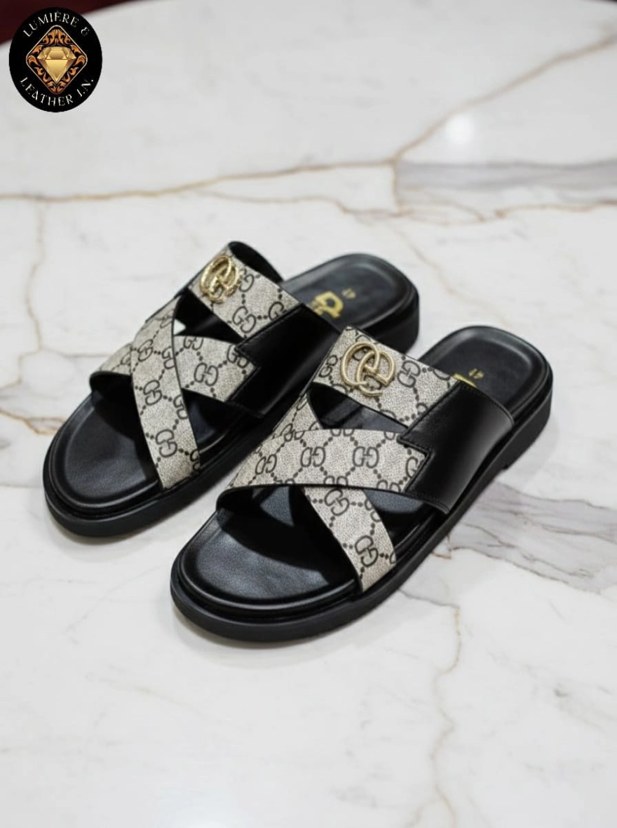 Black Colour Slides Slipper 