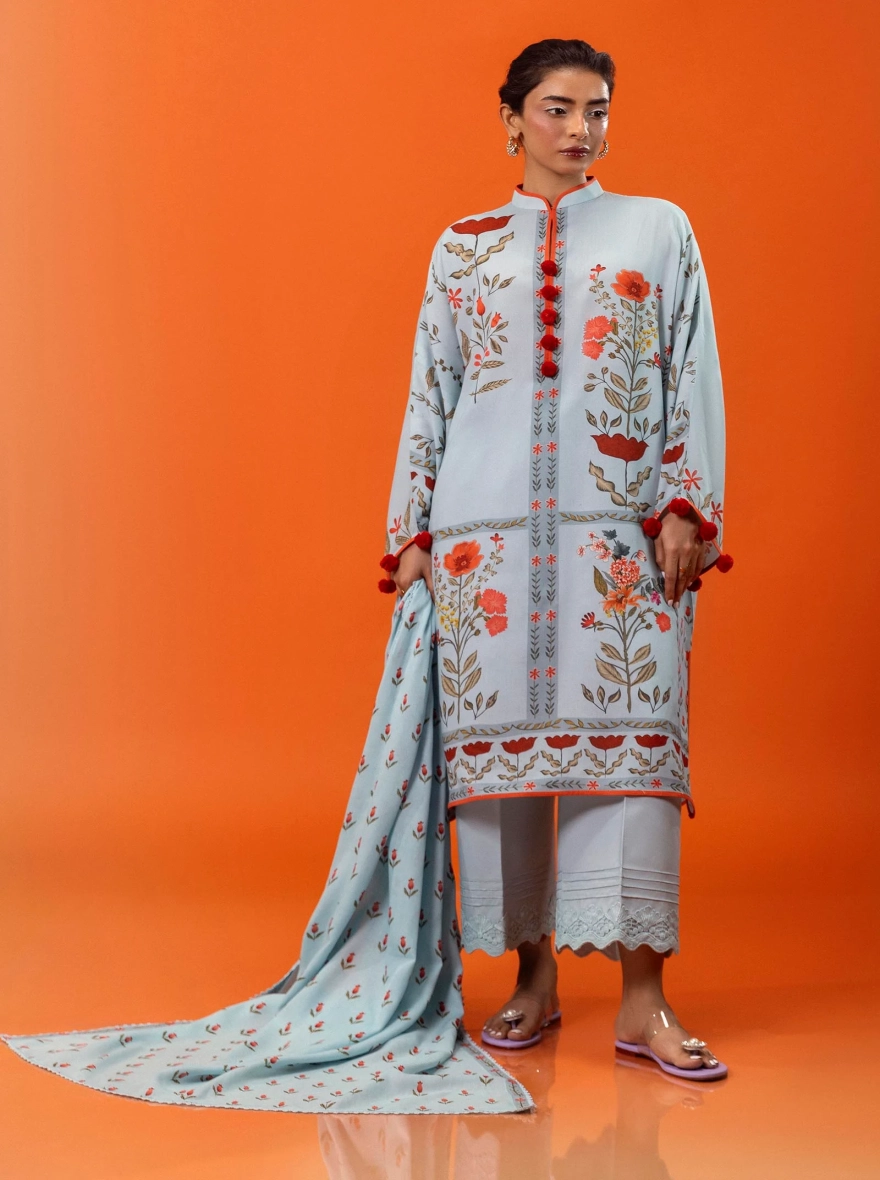 Sana Safinaz Mahay – Digital Printed 3-Piece Unstitched Linen Suit
