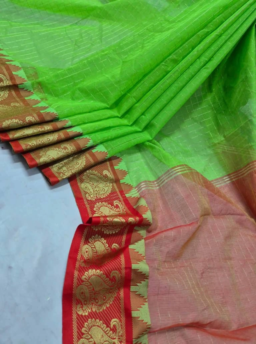 Premium Tangail Madurai Half Silk Saree – Traditional Elegance Collection