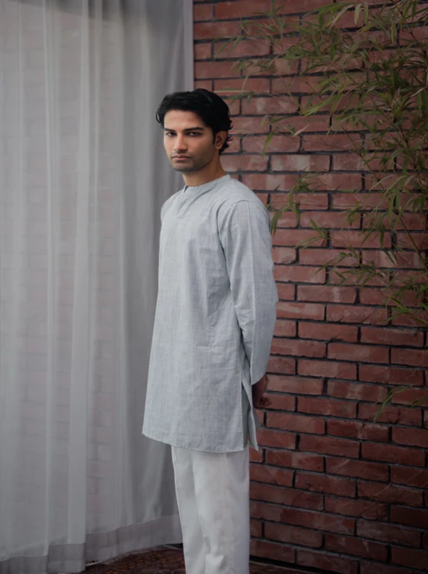 Kiyaan Khaadi Panjabi – Light Blue