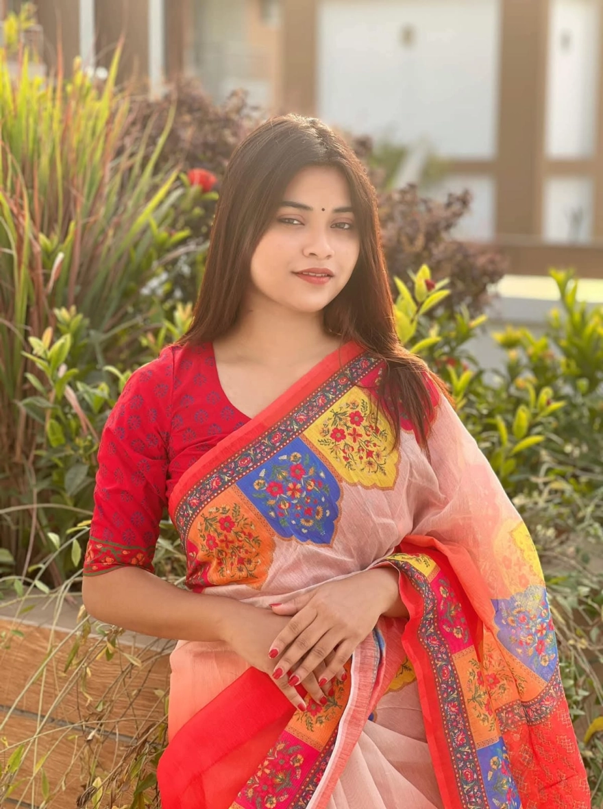 Women's Falguni Special Chanderi Silk Saree - Vibrant Multi-Color Festive Edition