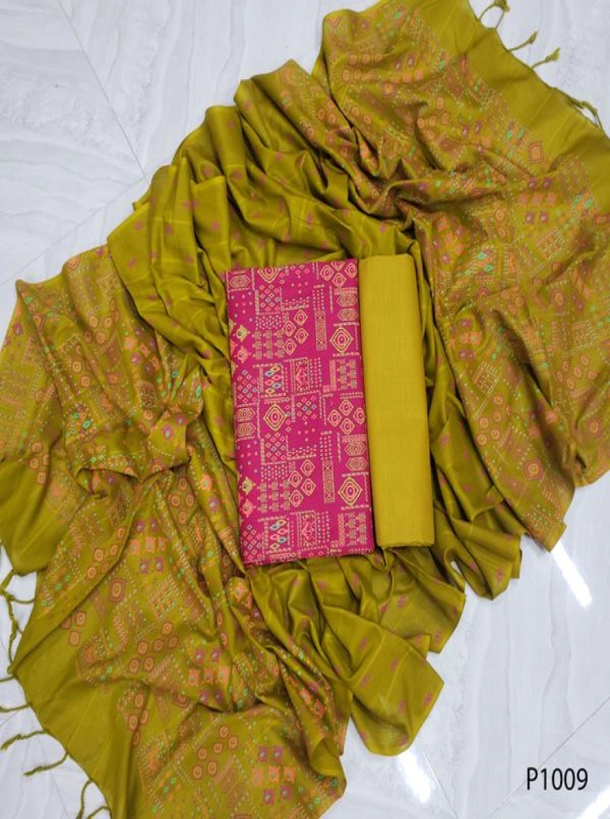 Royal Heritage Digital Print Premium Slab Cotton 3-Piece Set-P1009