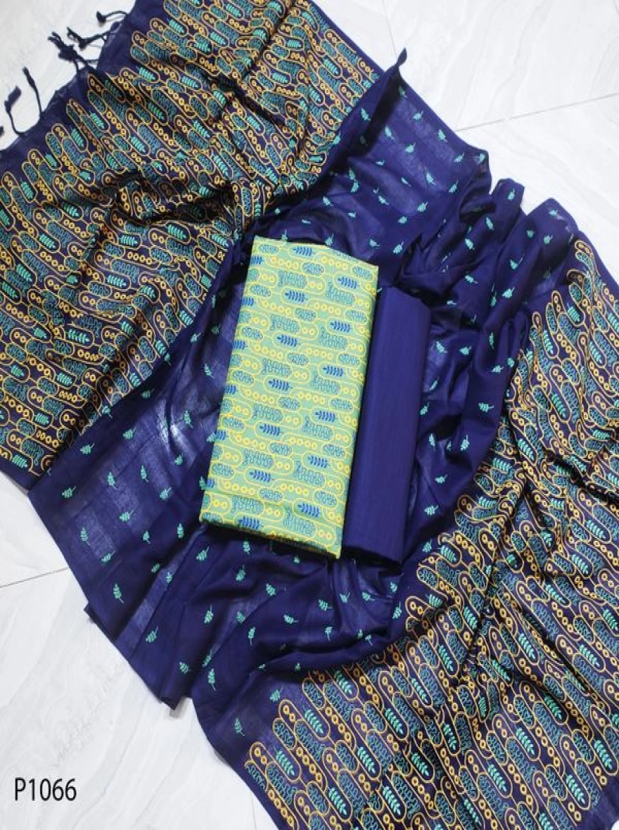 Royal Heritage Digital Print Premium Slab Cotton 3-Piece Set-P1066