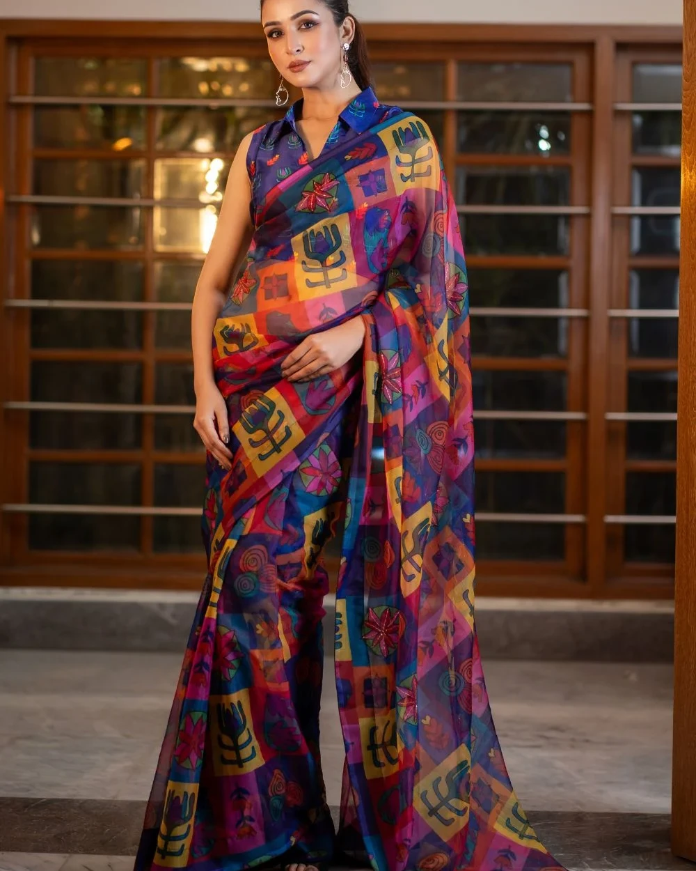 Flower Cocktail Saree