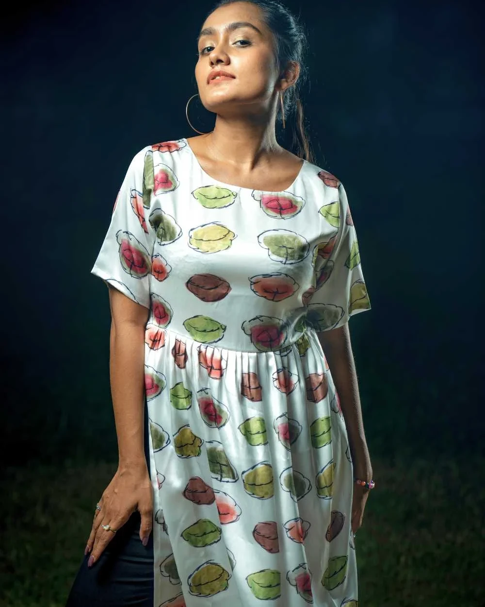 Autumn leaves kurti