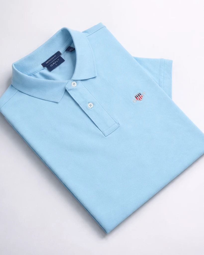 GANT Sky Blue Color Polo T-Shirt