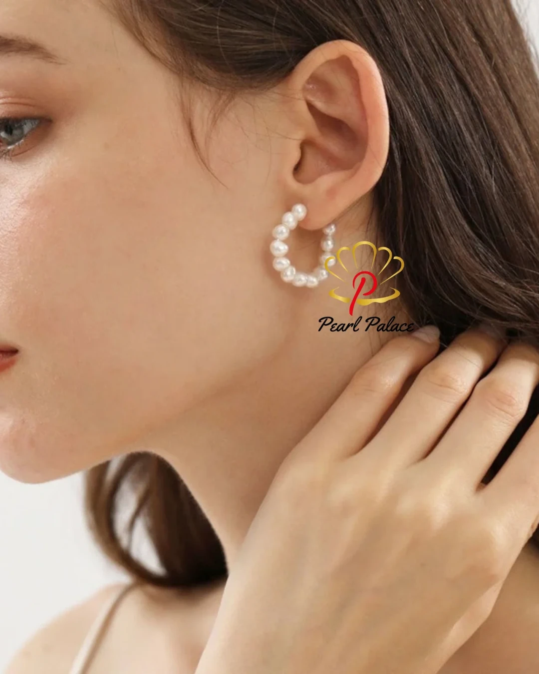 Freshwater Pearl Hoop Earrings