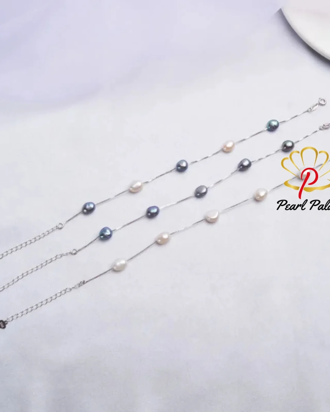 Genuine 925 Sterling Silver Natural Baroque Pearl Bracelet Fashion 6-7mm Freshwater pearl Jewelry For Women