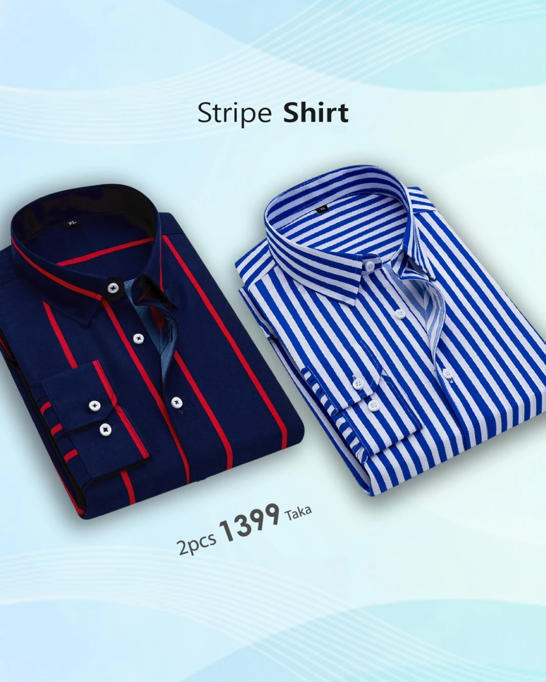 Cotton Stripe Shirt - 1550