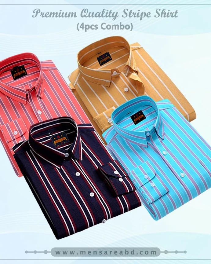 Cotton Stripe Shirt - 1457