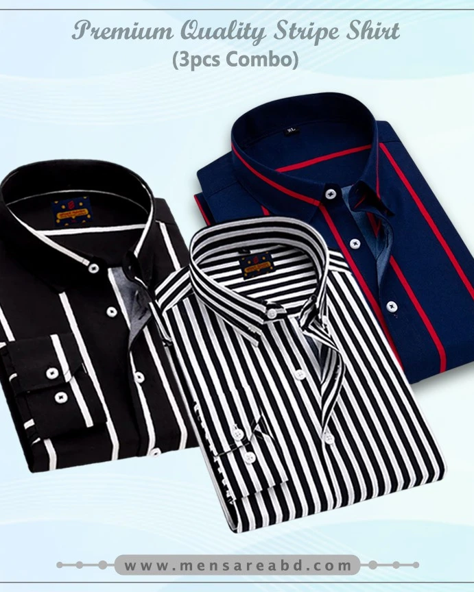 Cotton Stripe Shirt - 1446