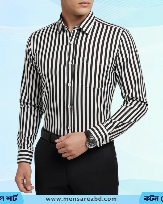 Cotton Stripe Shirt - 1412