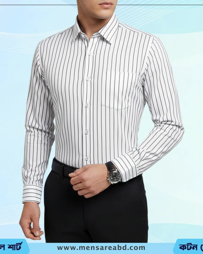 Cotton Stripe Shirt - 1411