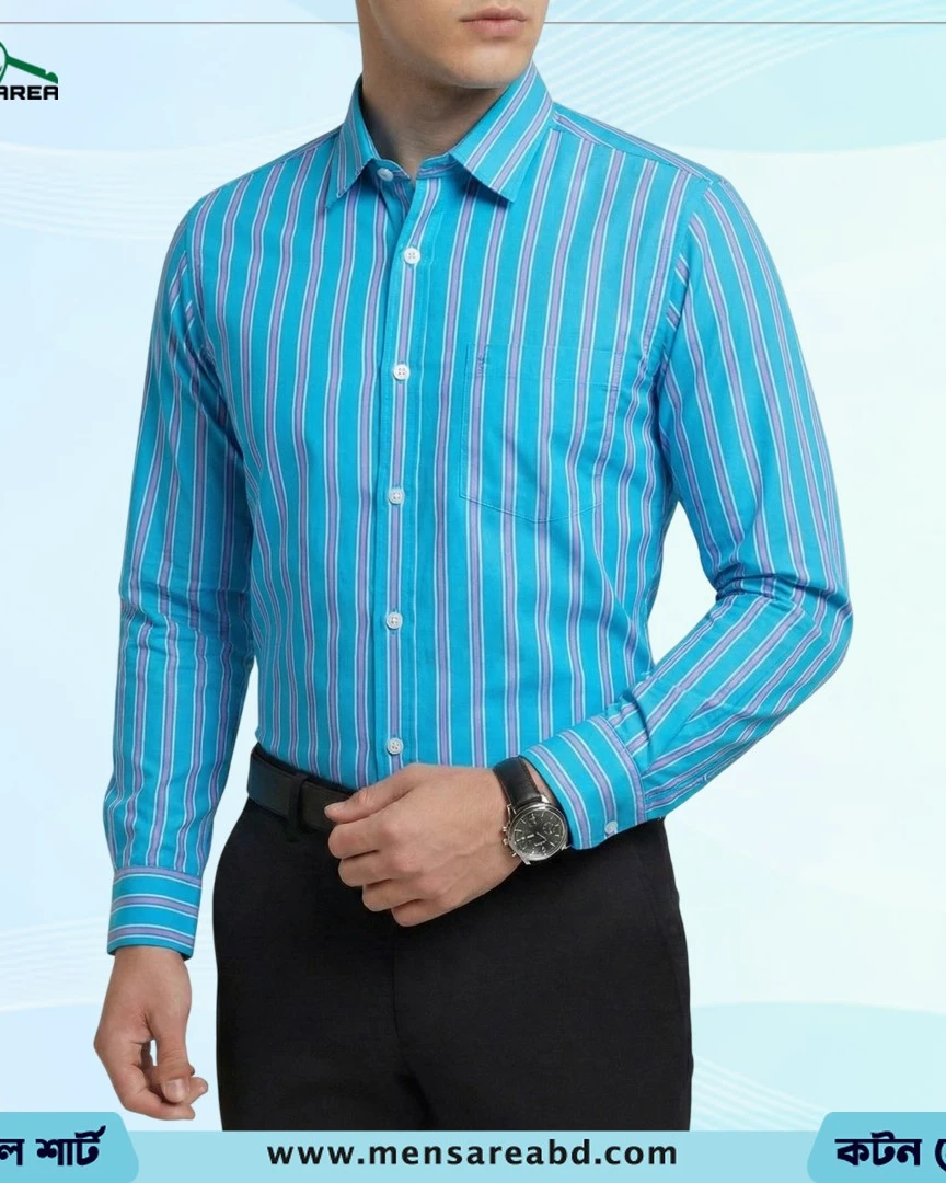 Cotton Stripe Shirt - 1407