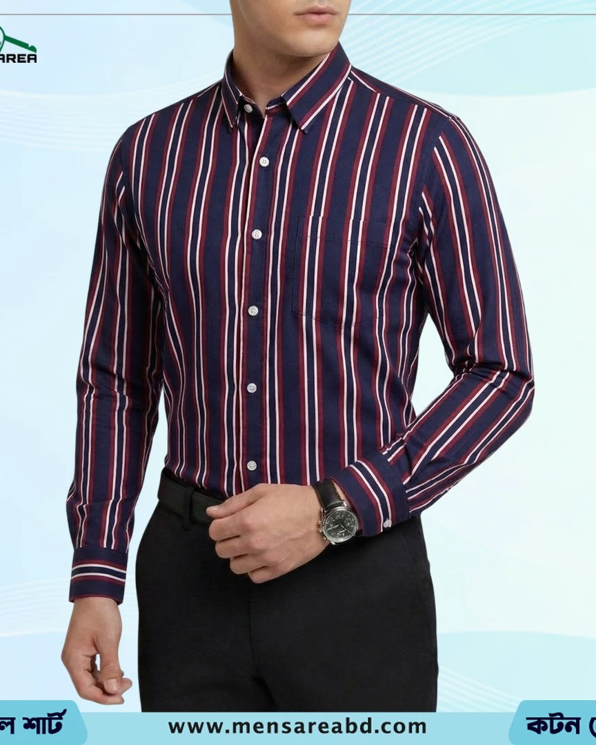 Cotton Stripe Shirt - 1398