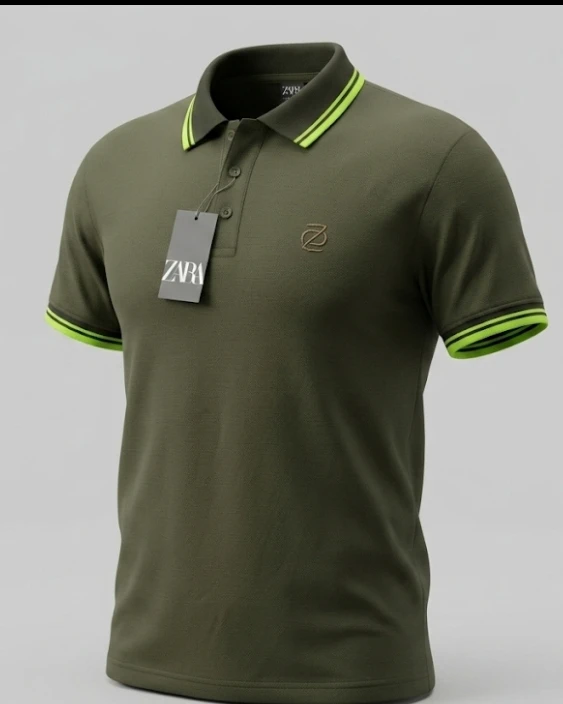 Olive Drab Contrast Polo