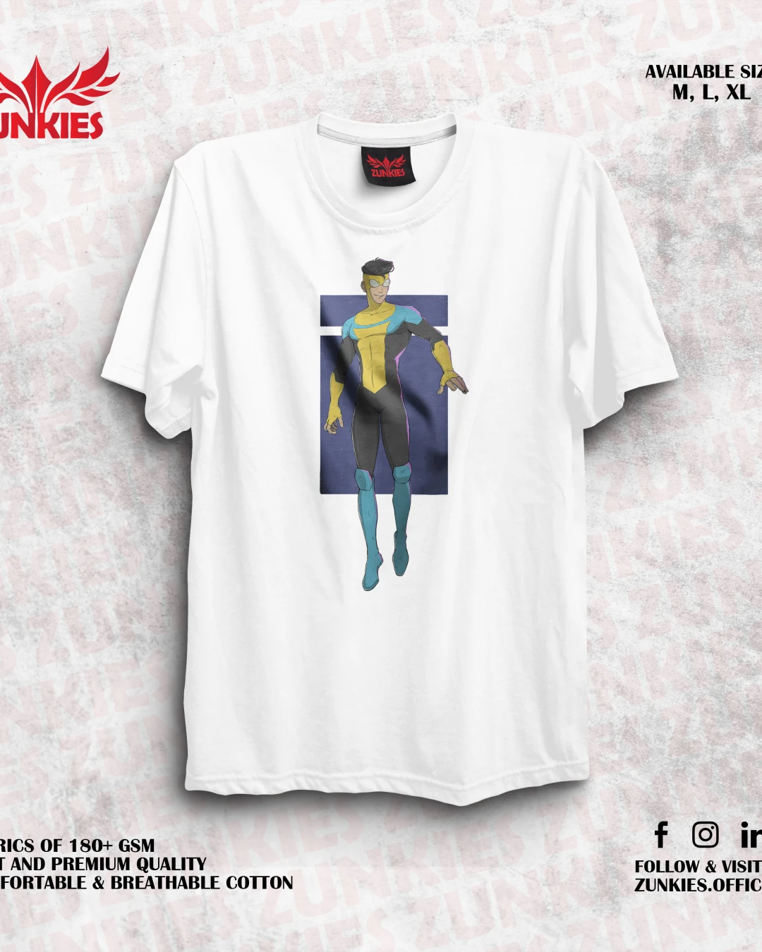 Invincible - Zunkies Oversized Drop Shoulder T-shirt