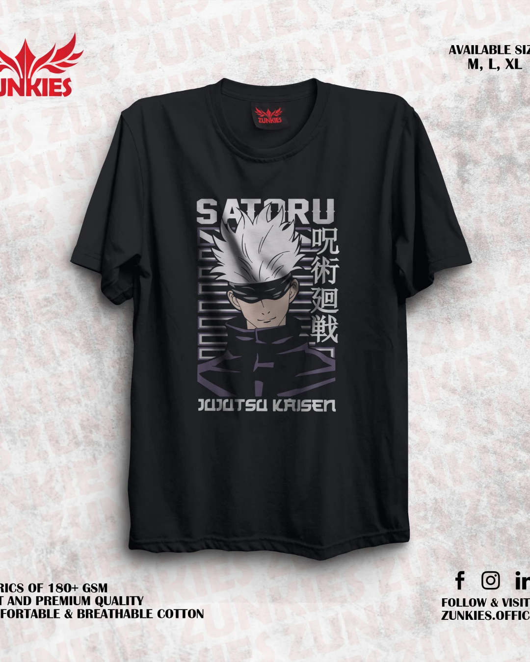 Jujutsu Kaisen - Zunkies Oversized Drop Shoulder T-shirt