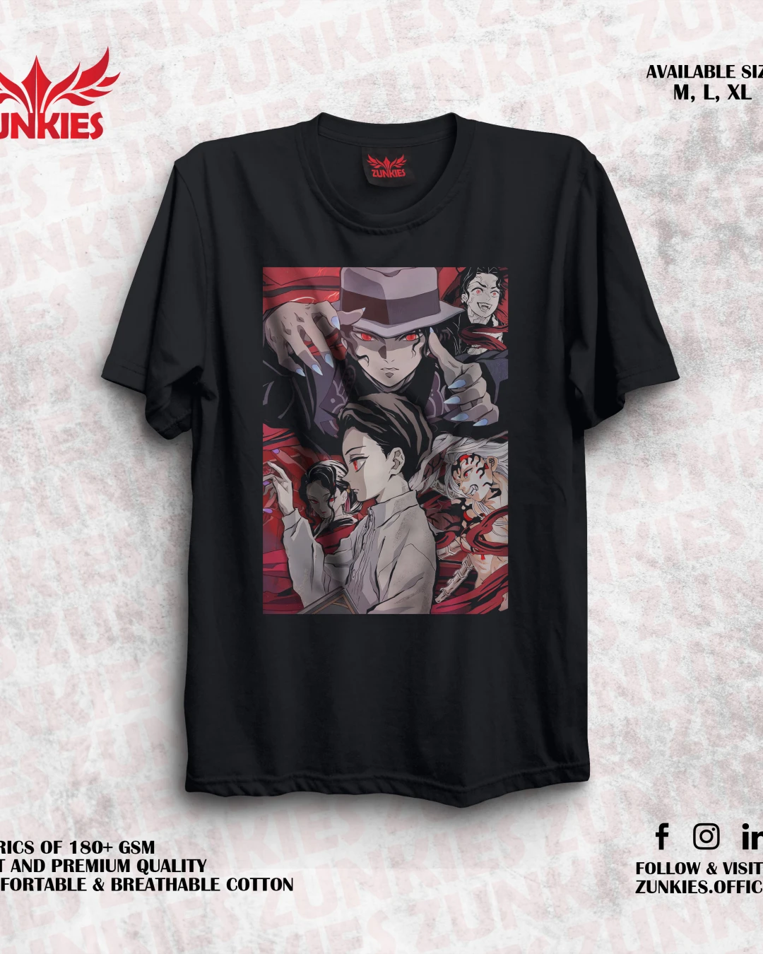 Demon Slayer - Zunkies Oversized Drop Shoulder T-shirt