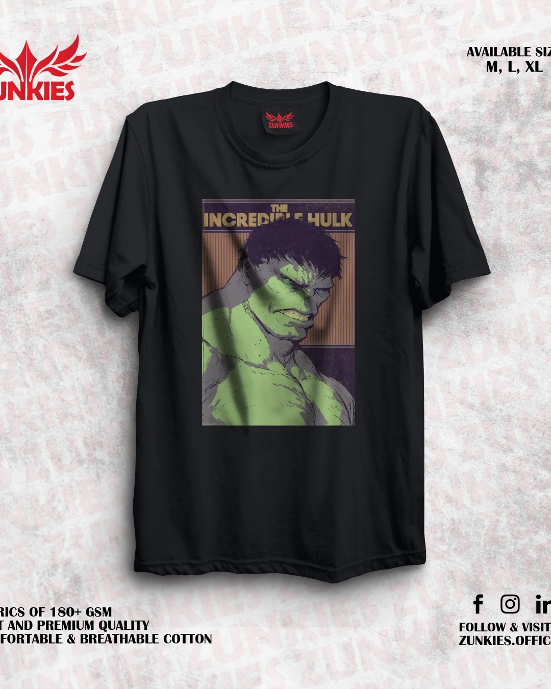 Hulk - Zunkies Oversized Drop Shoulder T-shirt