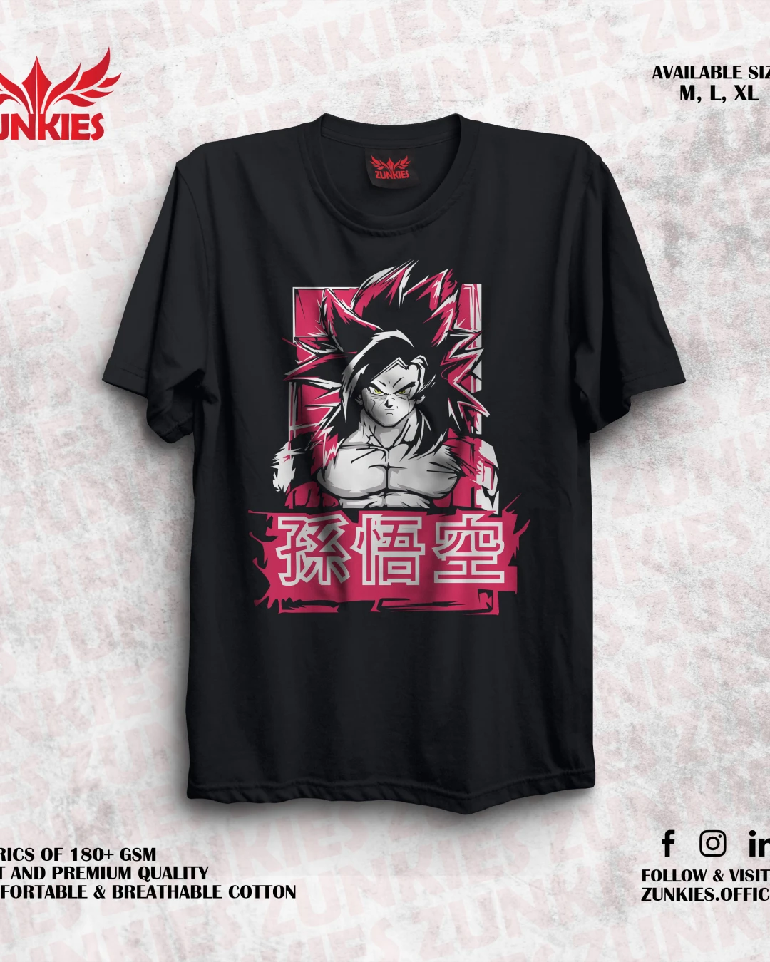 Dragon Ball - Zunkies Oversized Drop Shoulder T-shirt