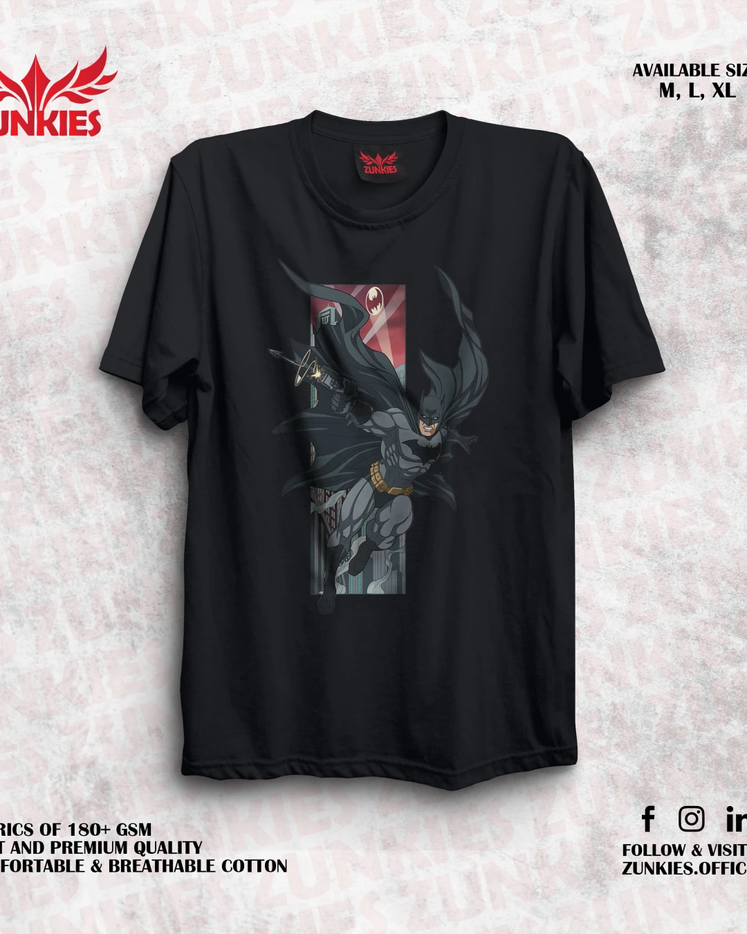 Batman - Zunkies Oversized Drop Shoulder T-shirt