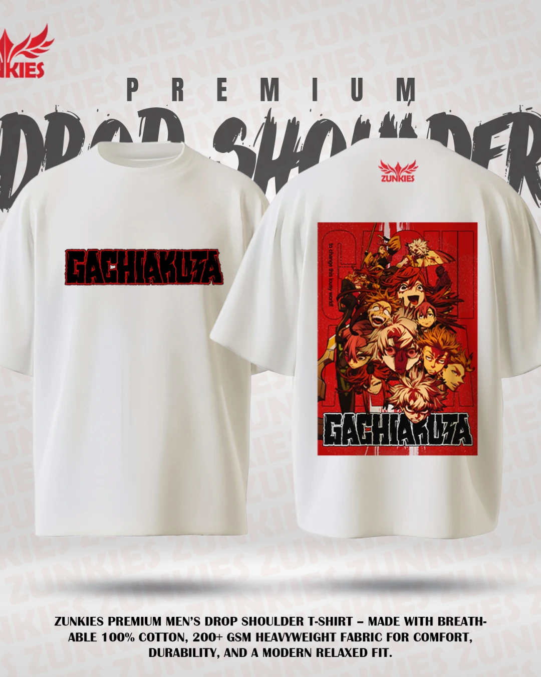 Gachiakuta - Zunkies Premium Collection - Oversized Drop Shoulder T-shirt-2