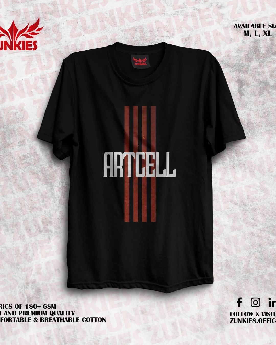 Artcell - Zunkies Oversized Drop Shoulder T-shirt