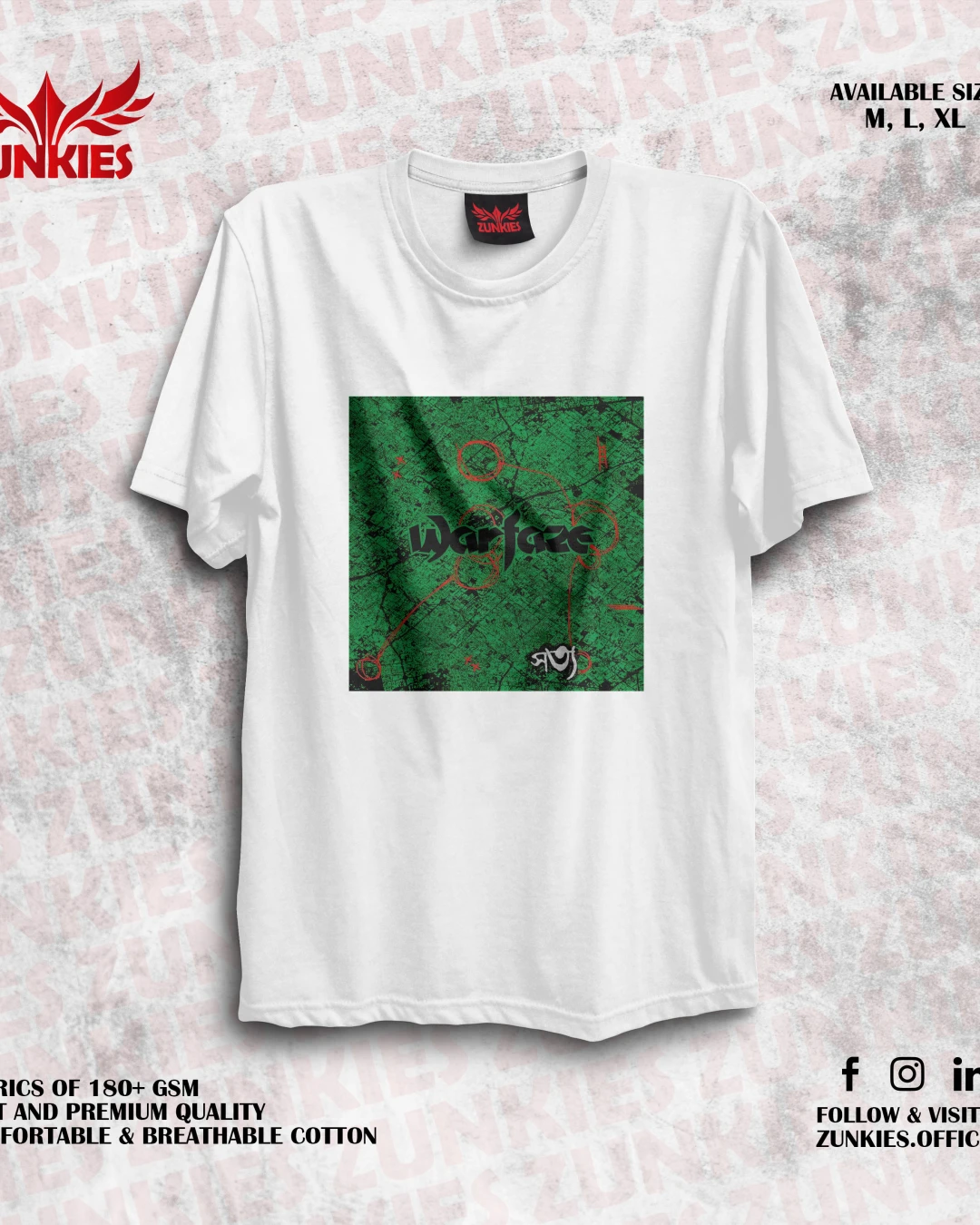 Warfaze - Zunkies Oversized Drop Shoulder T-shirt-1