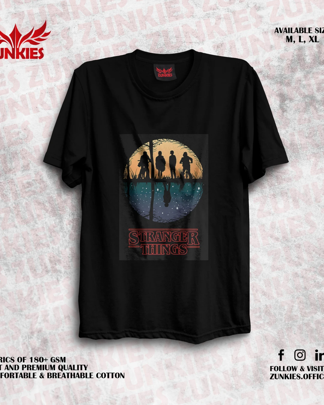 Stranger Things - Zunkies Oversized Drop Shoulder T-shirt-10