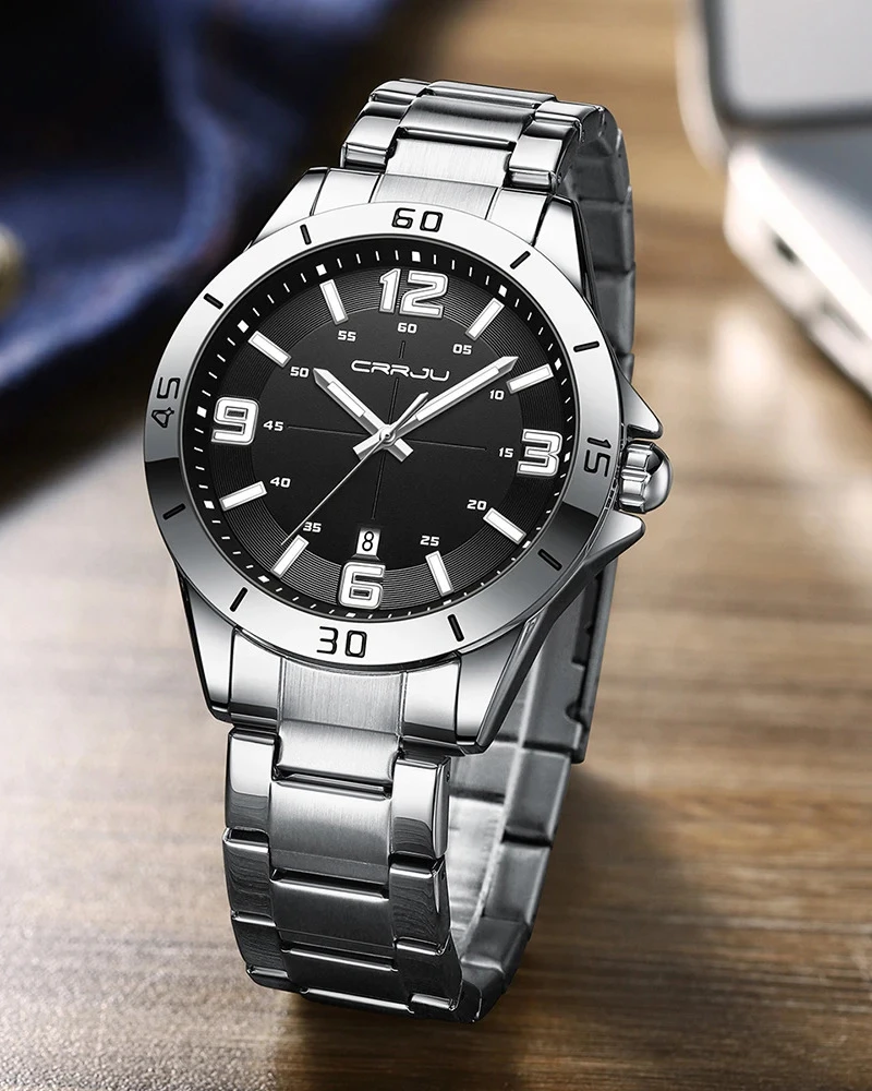 CRRJU Obsidian Steel - Men's Executive Business Watch