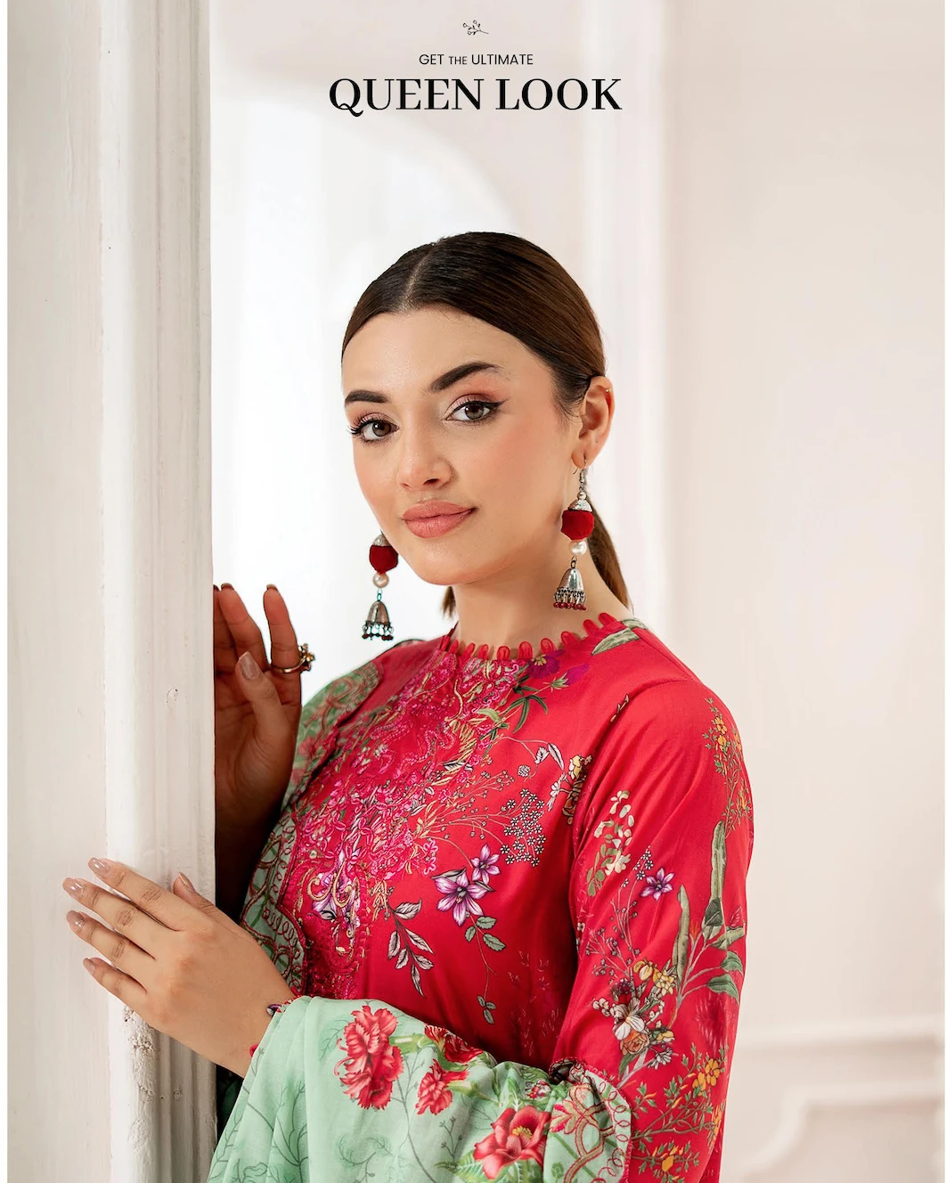 Pakistani Mahajal Vol. 16 by Gull Jee Unstitched – Crimson Bloom Ring Edition