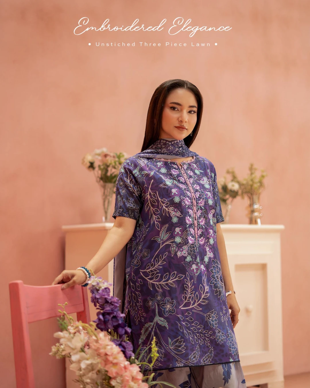 Pakistani Ziva by Gull Jee Unstitched – Midnight Slate Edition
