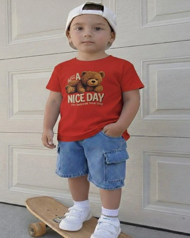 Premium Quality Denim Pants and T-Shirt Set for Kids-1052