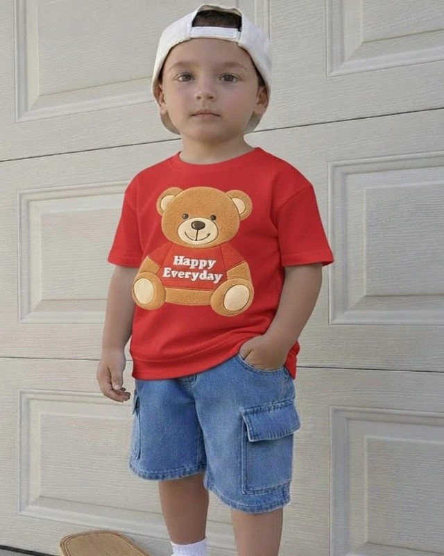 Premium Quality Denim Pants and T-Shirt Set for Kids-1054