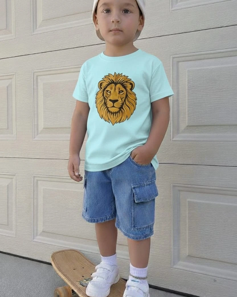 Premium Quality Denim Pants and T-Shirt Set for Kids-1070