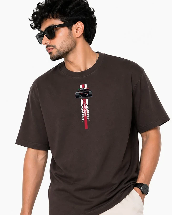 Racing Mindset — Designer Dual Print Drop Shoulder Tee