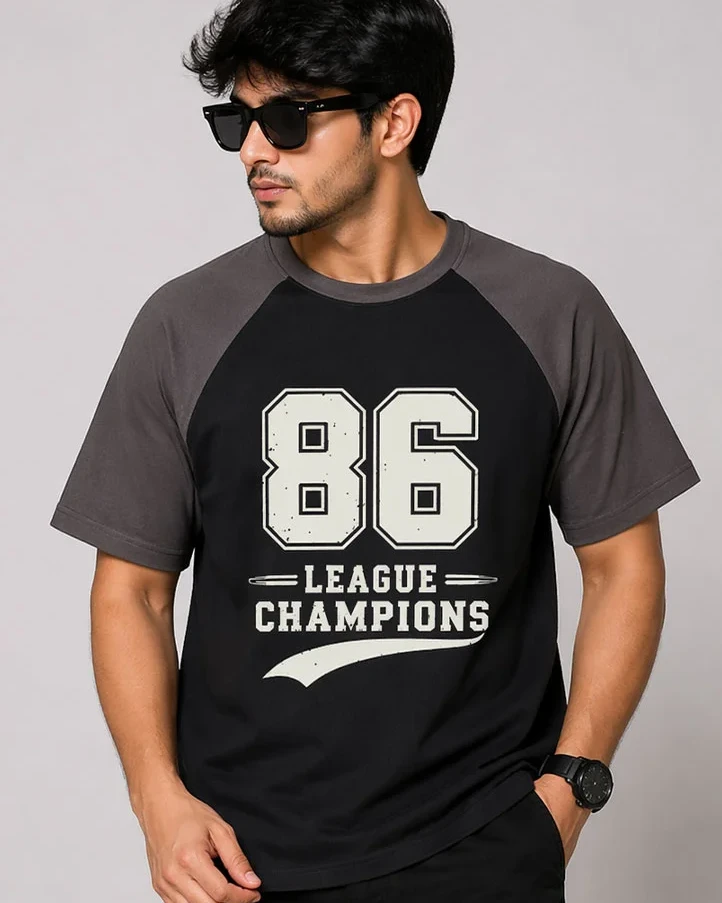 GoofyGiraffe “86 League Champions” Raglan T-Shirt