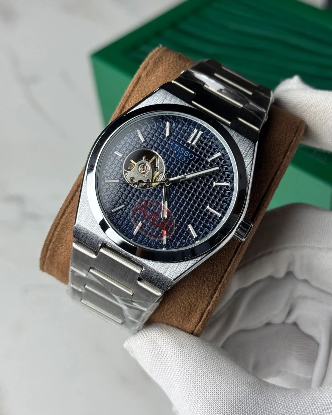 TISSOT PRX Open Heart Blue Dial