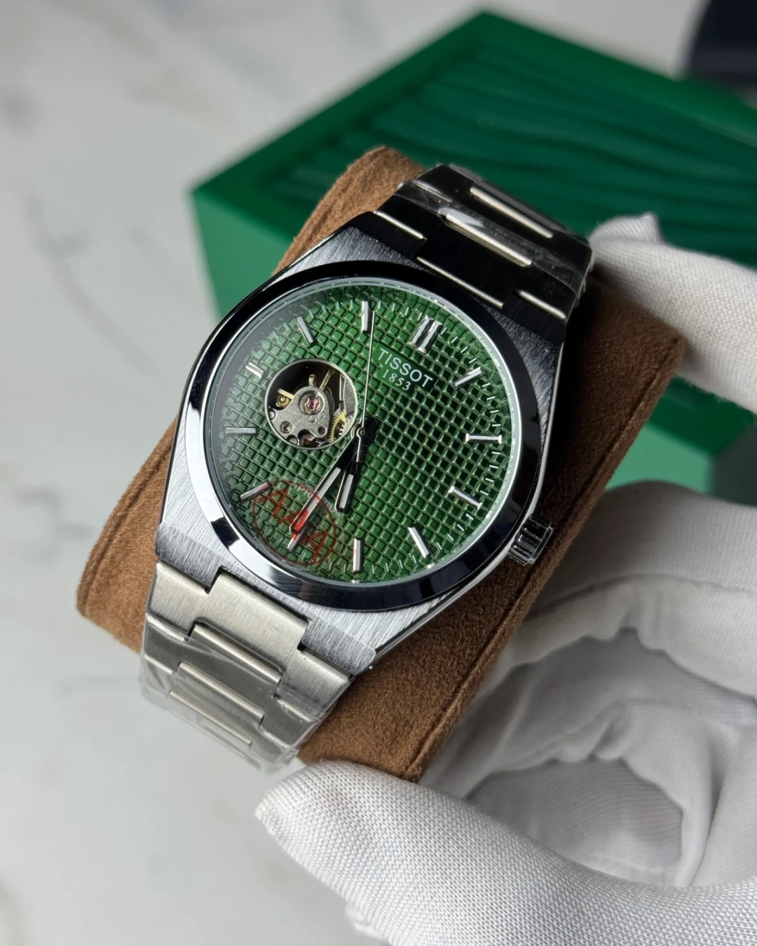TISSOT PRX Open Heart Green Dial